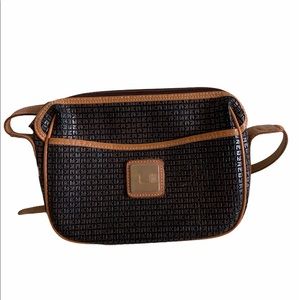 Vintage Ted Lapidus logo cross body bag brown